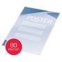 GBC Paquete de 100 Carteras Plastificacion A3 con Brillo - Alta Calidad - Esquinas Redondeadas - 80 Micras - Transparente