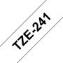 Brother TZe241 Cinta Laminada Original de Etiquetas - Texto negro sobre fondo blanco - Ancho 18mm x 8 metros