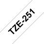 Brother TZe251 Cinta Laminada Original de Etiquetas - Texto negro sobre fondo blanco - Ancho 24mm x 8 metros