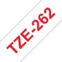 Brother TZe262 Cinta Laminada Original de Etiquetas - Texto rojo sobre fondo blanco - Ancho 36mm x 8 metros