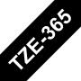 Brother TZe365 Cinta Laminada Original de Etiquetas - Texto blanco sobre fondo negro - Ancho 36mm x 8 metros