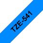 Brother TZe541 Cinta Laminada Original de Etiquetas - Texto negro sobre fondo azul - Ancho 18mm x 8 metros