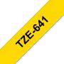 Brother TZe641 Cinta Laminada Original de Etiquetas - Texto negro sobre fondo amarillo - Ancho 18mm x 8 metros