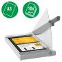 Leitz Precision Home Office A3 Guillotina de papel - Recorta hasta 10 Hojas - Formato A3 - Corte Acero Rectificado de Precision