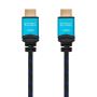 Nanocable Cable HDMI v2.0 Macho a HDMI v2.0 Macho 3m - 4K@60Hz 18Gbps - Alta Velocidad - Recubierto Nylon Trenzado - Color Negro/Azul