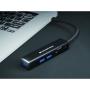 Conceptronic Hub USB-C con 3x USB-A 3.1 + Lector de Tarjetas SD y microSD - Carcasa de Aluminio