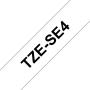 Brother TZeSE4 Cinta Laminada de Seguridad Original de Etiquetas - Texto negro sobre fondo blanco - Ancho 18mm x 8 metros