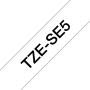 Brother TZeSE5 Cinta Laminada de Seguridad Original de Etiquetas - Texto negro sobre fondo blanco - Ancho 24mm x 8 metros