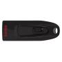 Sandisk Cruzer Ultra Memoria USB 3.0 128GB - Hasta 80MB/s de Transferencia - Color Negro (Pendrive)