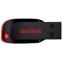Sandisk Cruzer Blade Memoria USB 2.0 64GB - Sin Tapa - Color Negro/Rojo (Pendrive)