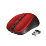 Trust Mydo Raton Inalambrico Silencioso USB 1800dpi - 3 Botones Silenciosos - Uso Ambidiestro - Color Rojo/Negro