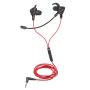 Trust Gaming GXT 408 Cobra Auriculares con Microfono - Microfono Desmontable - Multiplataforma - Altavoces Activos 10mm - Cable Rojo de 1.20m - Color Negro