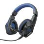 Trust Gaming GXT 404B Rana Auriculares con Microfono - Compatible con PS4 y PS5 - Microfono Plegable - Diadema Ajustable - Altavoces de 40mm - Cable de 1m - Color Negro/Azul