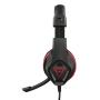 Trust Gaming GXT 404R Rana Auriculares con Microfono - Compatible con Nintendo Switch - Microfono Plegable - Diadema Ajustable - Altavoces de 40mm - Cable de 1m - Color Negro/Rojo
