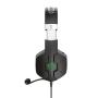 Trust Gaming GXT 323X Carus Auriculares con Microfono - Microfono Flexible - Diadema Ajustable - Amplias Almohadillas - Altavoces de 50mm - Cable Trenzado de 1m - Color Negro/Verde