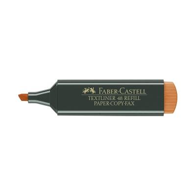 Faber-Castell Rotulador Marcador Fluorescente Textliner 48 - Punta Biselada - Trazo entre 1.2mm y 5mm - Tinta con Base de Agua - Color Naranja