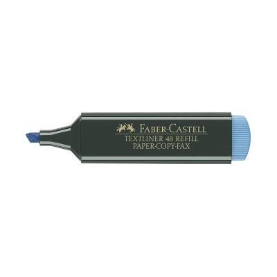 Faber-Castell Rotulador Marcador Fluorescente Textliner 48 - Punta Biselada - Trazo entre 1.2mm y 5mm - Tinta con Base de Agua - Color Azul