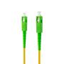 Nanocable Cable Fibra SC/APC-SC/APC Monomodo LSZH  2m - Color Amarillo