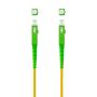 Nanocable Cable Fibra SC/APC-SC/APC Monomodo LSZH 20m - Color Amarillo
