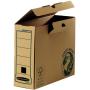 Fellowes Bankers Box Earth Caja de Archivo Definitivo A4 100mm - Montaje Manual - Carton Reciclado Certificacion FSC - Color Marron