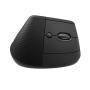 Logitech Lift Raton Vertical Bluetooth e Inalambrico USB 4000dpi - 5 Botones - Uso Diestro - Color Negro/Gris