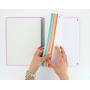Oxford Europeanbook 10 Touch Cuaderno Espiral Formato A4+ Cuadriculado 5x5mm - 150 Hojas - Tapa Extradura Tacto Suave - 10 Bandas de Color - Colores Pastel Surtidos