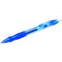 Bic Gel-ocity Original Boligrafo de Tinta Gel Retractil - Punta Media de 0.7mm - Recargable - Grip de Goma - Clip de Plastico - Color Azul