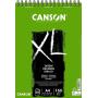 Canson XL Dessin Ligero Bloc de Dibujo con 50 Hojas A4 - Espiral Microperforado - 21x29.7cm - 160g - Color Blanco