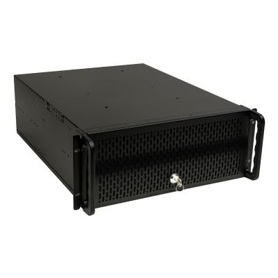 Unykach UK4129 Caja Rack 4U 19" - Tamaños de Disco Soportados 3.5" - Filtro Frontal Antipolvo - Cierre de Llave - USB-A 2.0 - Color Negro