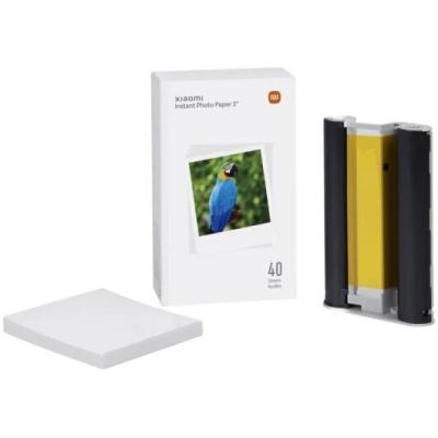 Xiaomi Instant Photo Paper 3" Papel Fotografico para Impresora Xiaomi Instant Photo 1S 40uds