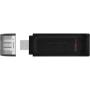 Kingston DataTraveler 70 Memoria USB-C 3.2 Gen 1 256GB - Con Tapa - Color Negro (Pendrive)