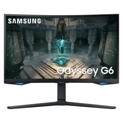 Samsung Odyssey G6 Monitor 32" LED VA Curvo QHD 240Hz FreeSync Premium Pro - Respuesta 1ms - Ajustable en Altura, Giratorio e Inclinable - Angulo de Vision 178º - Modo Smart TV - HDMI, USB,DP - VESA 100x100mm