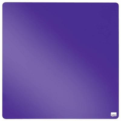 Nobo Tile Mini Pizarra Magnetica 360x360mm - sin Marco - Almohadillas Adhesivas e Imanes - Diseño Creativo y Colorido - Color Violeta