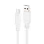 Nanocable Cable USB 3.1 Gen2 10Gbps 3A USB-C/M-A/M  - Color Blanco