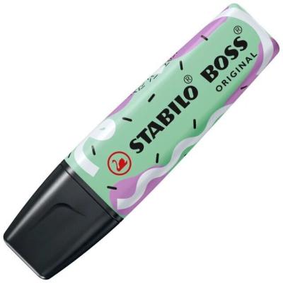Stabilo Boss 70 Pastel by Ju Schnee Rotulador Marcador Fluorescente - Trazo entre 2 y 5mm - Tinta con Base de Agua - Color Pizca de Menta