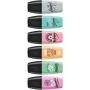Stabilo Boss Mini Pastellove Pack de 6 Marcadores Fluorescentes - Trazo entre 2 y 5mm - Tinta con Base de Agua - Antisecado - Colores Rosa, Fucsia, Naranja, Verde, Gris, y Turquesa