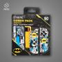 FR-TEC Combo Pack Batman Carcasas Duras Protectoras para Joycons Nintendo Switch - Grips con Logo de Batman - Caja de 16 Juegos - Color Varios