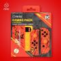 FR-TEC Combo Pack Carcasa Dura y Grips The Flash para Nintendo Switch - Caja de 16 Juegos - Diseño Unico y Agarre Mejorado - Color Rojo