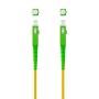 Nanocable Cable Fibra SC/APC-SC/APC Monomodo LSZH 15m - Color Amarillo
