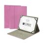 Subblim Funda universal para Tablet - Acabado en tacto Cloth - Soporte antideslizante - Cierre magnético - Sistema de sujeción exclusivo - Color Rosa