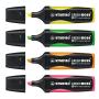 Stabilo Green Boss Pack de 4 Marcadores Fluorescentes - Fabricado con un 83% de Plastico Reciclado - Trazo entre 2 y 5mm - Recargable - Colores Surtidos