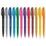 Pentel Brush Sing Pen Pack de 12 Rotuladores con Punta de Pincel - Lineas Finas o Gruesas dependiendo de la Presion - Fabricados con 81% de Plasticos Recicldos - Colores Vivos Surtidos