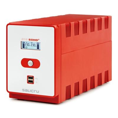 Salicru SPS 1200 SOHO+ IEC Sistema de Alimentacion Ininterrumpida - SAI/UPS - 1200 VA - Line-interactive - Doble Cargador USB - Tipo de Tomas IEC - Color Rojo