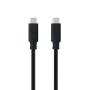 Nanocable Cable USB 3.2 Gen2x2 - 20Gbps - 5A/100W - 4K/60Hz - USB-C/M-USB-C/M - 3m - Color Negro