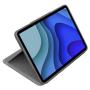Logitech Folio Touch Funda con Teclado Retroiluminado Inalambrico para iPad Pro 11" - Trackpad - Escritura Comoda - Angulo Ajustable - Color Gris