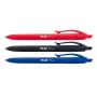Milan P1 Touch Pack de 4 Boligrafos de Bola Retractiles - Punta Redonda 1mm - Tinta con Base de Aceite - Escritura Suave - 1.200m de Escritura - Color Azul x2, Negro y Rojo