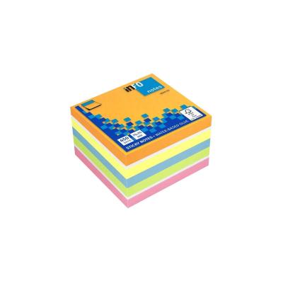 Global Notes inFO Cubo de 450 Notas Adhesivas 75 x 75mm - Certificacion FSC? - Colores Amarillo, Naranja, Azul, Blanco, Rosa y Verde
