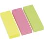 Global Notes inFO Pack de 3 Blocs de 100 Marcadores de Pagina 75 x 25mm - Certificacion FSC? - Colores Amarillo, Verde y Rosa