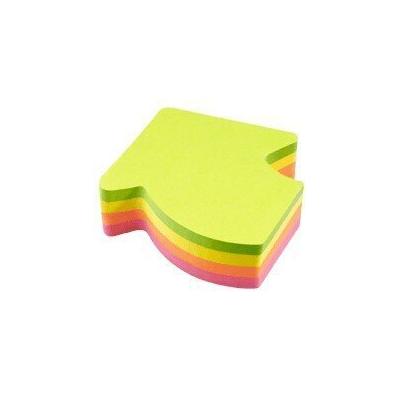 Global Notes inFO Cubo de 200 Notas Adhesivas con Forma de Flecha 67 x 68mm - Colores Verde, Rosa Amarillo y Naranja