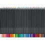 Faber-Castell Black Edition Pack de 36 Lapices de Colores - Mina Supersuave - Madera Negra - Ideales para Dibujo sobre Papel Claro, Oscuro y de Colores - Colores Surtidos